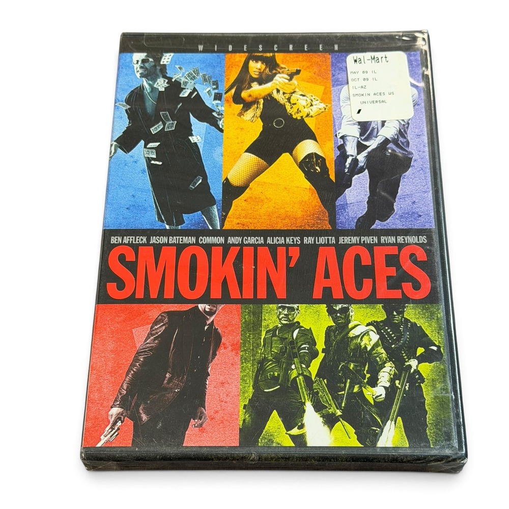 Smokin' Aces DVD Widescreen Ryan Reynolds Ben Affleck Alicia Keys New Sealed